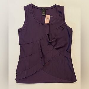 New Ann Taylor purple ruffled cami blouse 💲